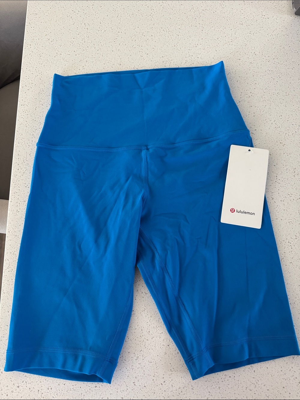 lululemon athletica Bright Blue 10” High-Rise Bike Shorts